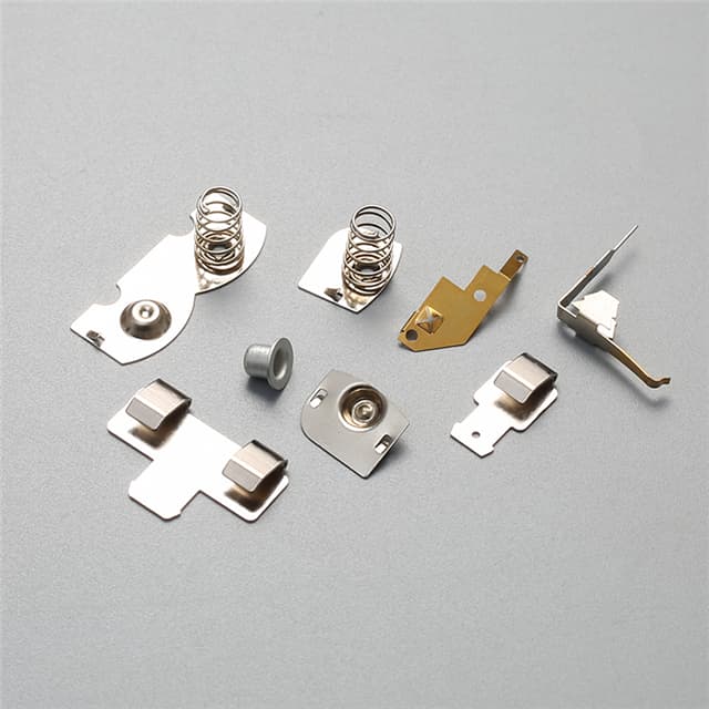 Stamped parts with springs