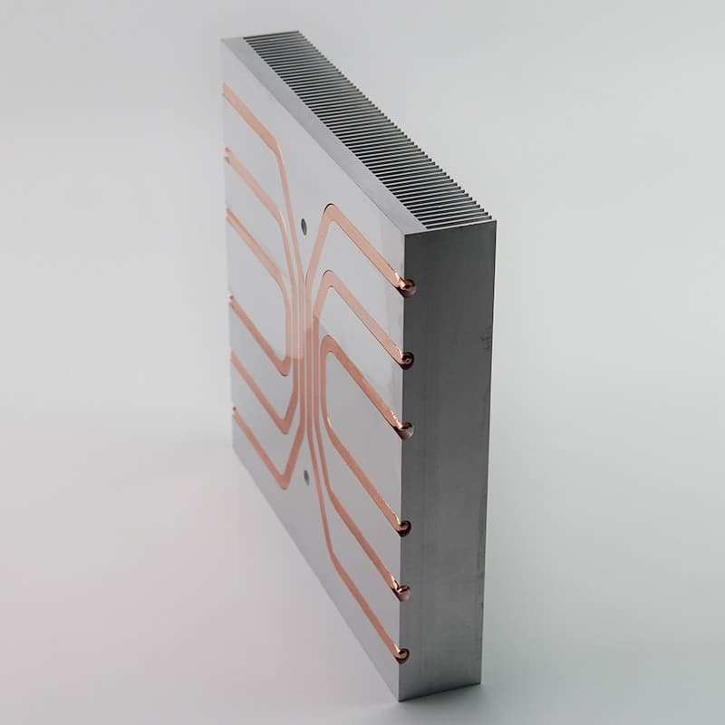 serpentine copper channel plate