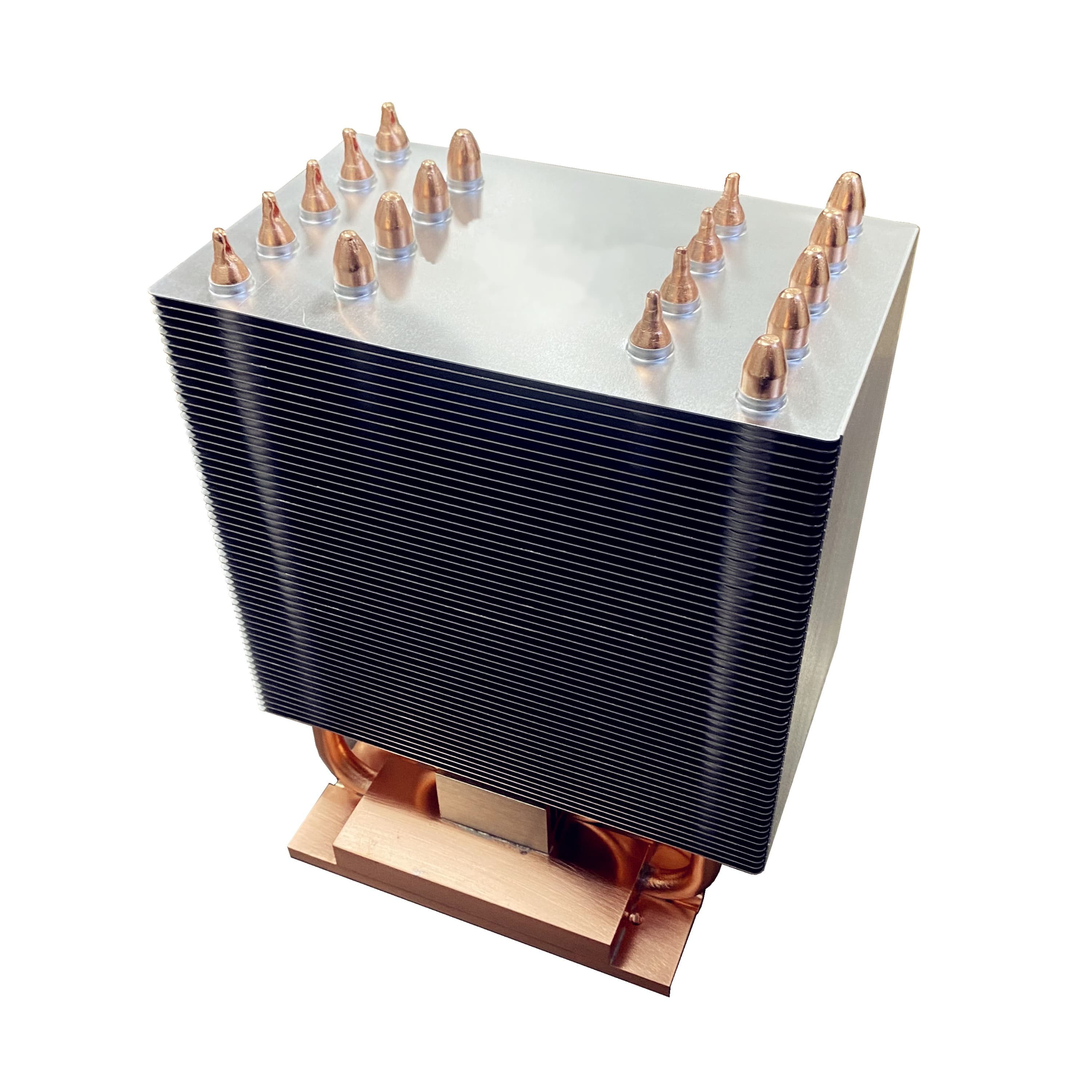 machined cold plate with copper pipe