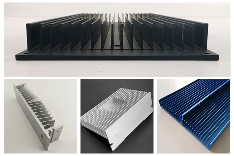 L shaped fin heat sink