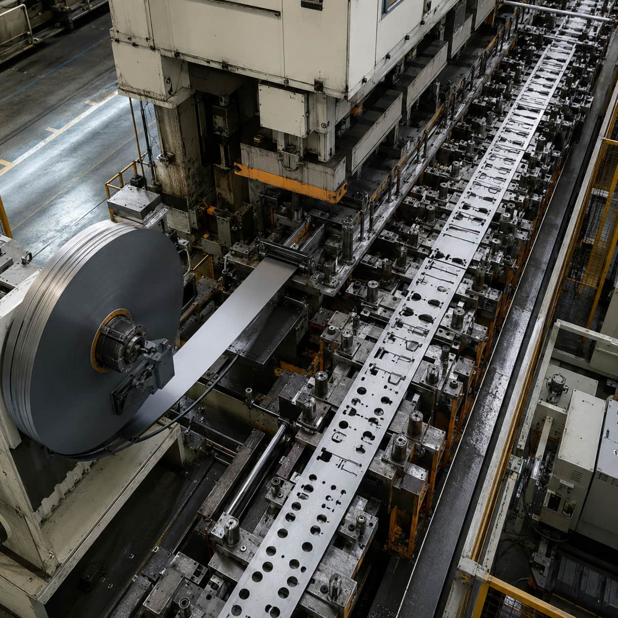 coil fed metal stamping line