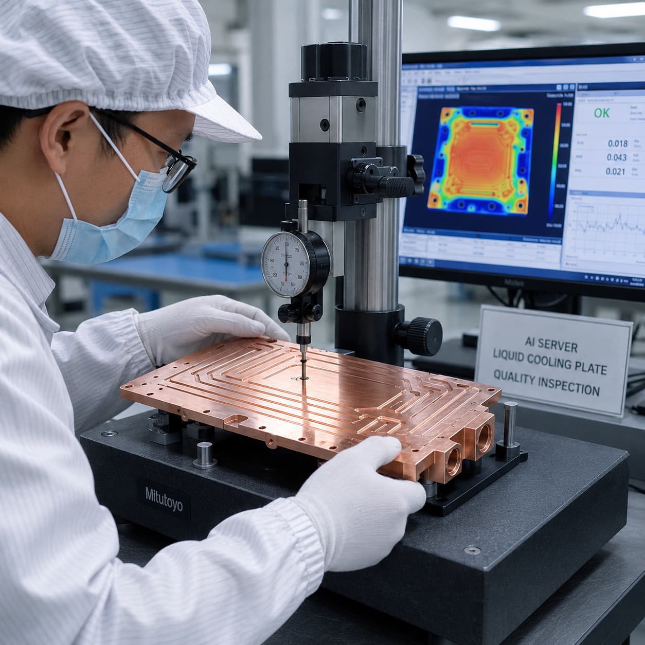 thermal inspection for copper cold plate