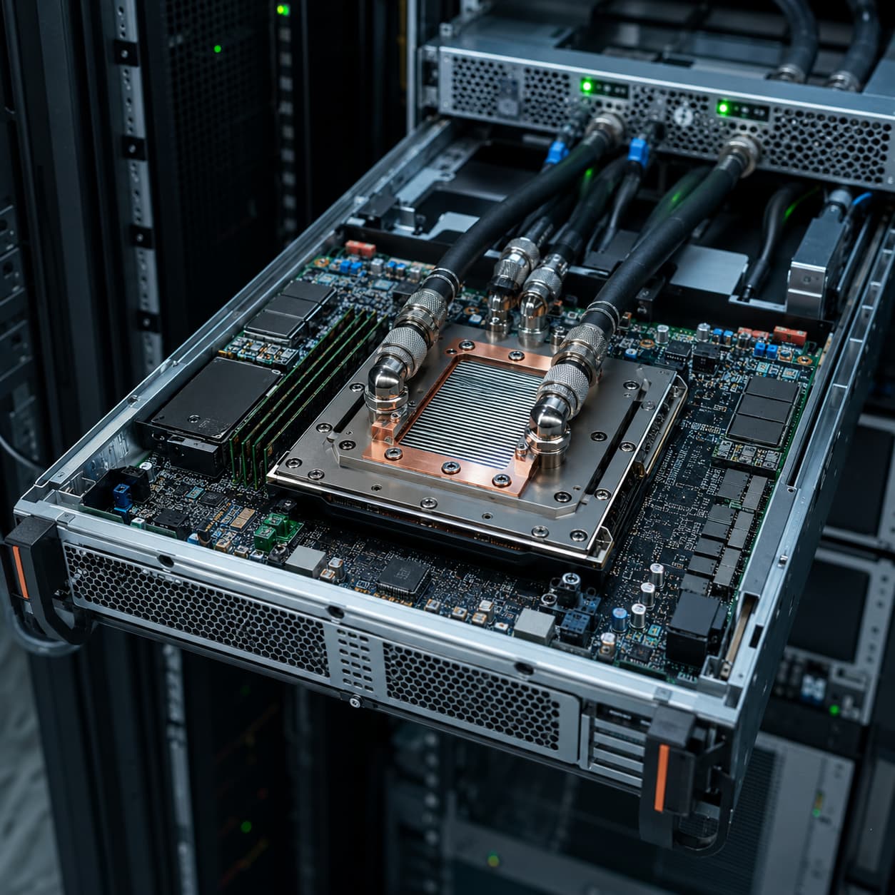 AI server board level cooling integration