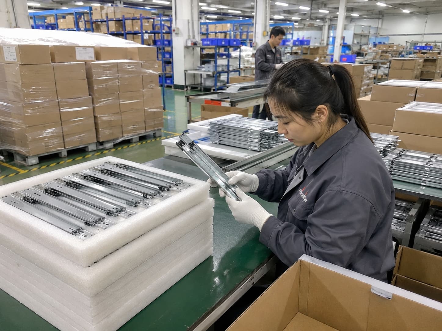 rack server rail assembly and packaging