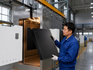 Custom powder coated enclosure
