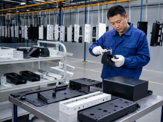 Powder coated metal assembly