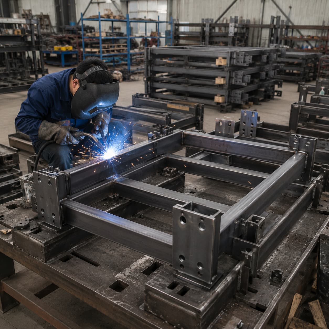 Metal support structure