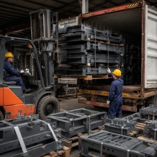 Welded equipment frame