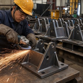 Fabricated tube structure