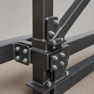 Custom welded equipment support