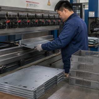 Sheet metal enclosure laser cutting process