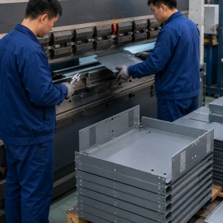 CNC bending for custom metal enclosure