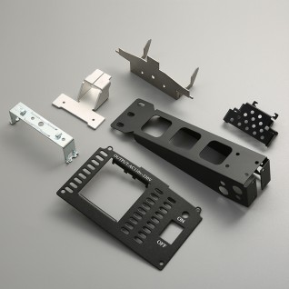 Custom sheet metal bracket with slots