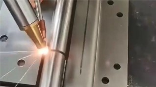 Welded metal enclosure with clean seams