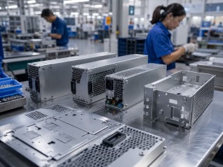 AI power supply metal housing