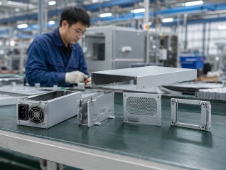 AI power module sheet metal enclosure