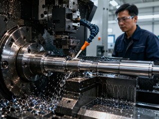 5-axis CNC machined metal component