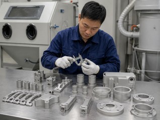 OEM bead blasted metal component