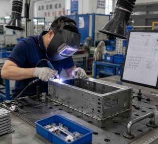Precision welded sheet metal component